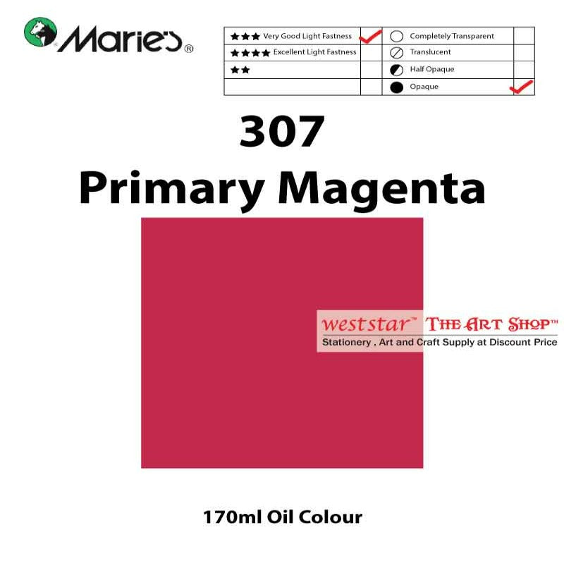 Marie's Oil Color, Oil Paint 170ml - SIngle Tube (>50 colors)
