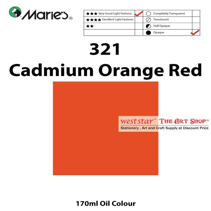 Marie's Oil Color, Oil Paint 170ml - SIngle Tube (>50 colors)