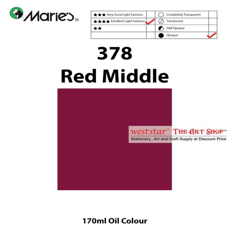 Marie's Oil Color, Oil Paint 170ml - SIngle Tube (>50 colors)