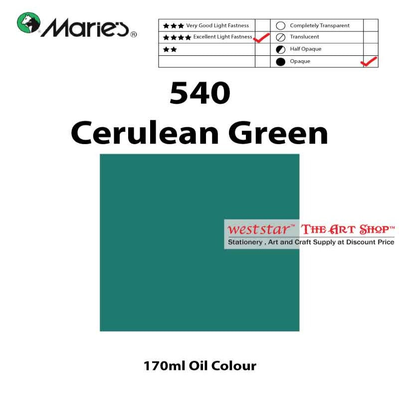 Marie's Oil Color, Oil Paint 170ml - SIngle Tube (>50 colors)