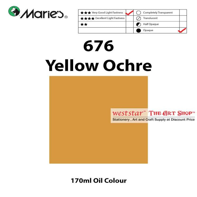 Marie's Oil Color, Oil Paint 170ml - SIngle Tube (>50 colors)