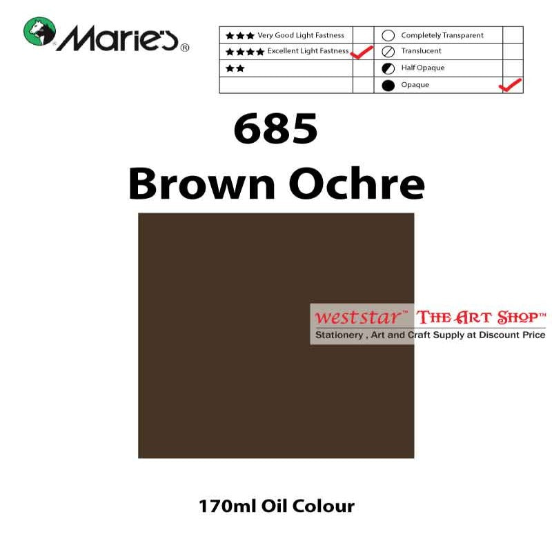 Marie's Oil Color, Oil Paint 170ml - SIngle Tube (>50 colors)