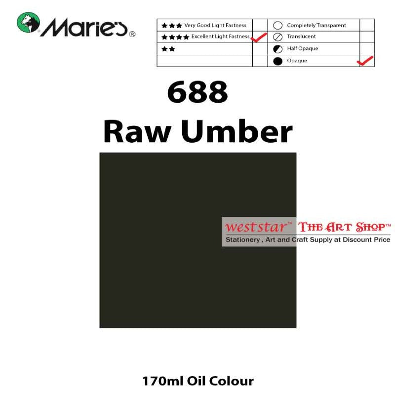 Marie's Oil Color, Oil Paint 170ml - SIngle Tube (>50 colors)
