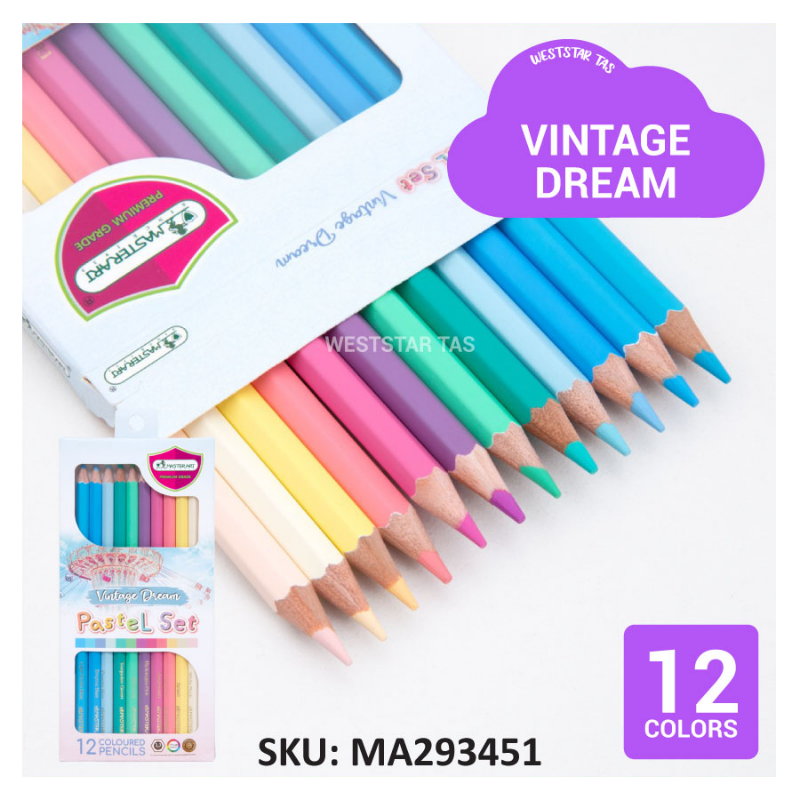 Master Art Pastel Color Pencil (12colors)