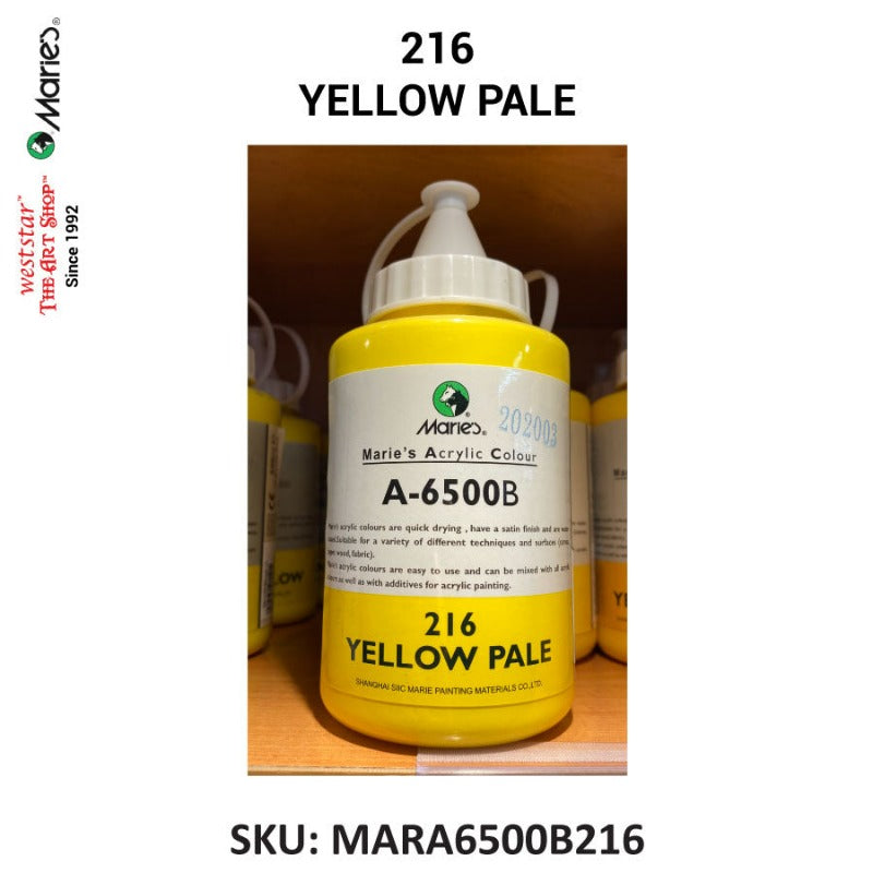 Marie's Acrylic Color (A-6500B) - 500ml | Soft squeeze bottle