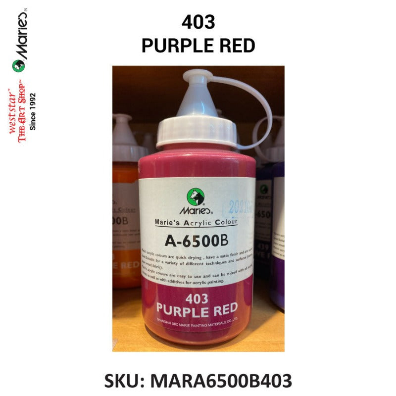 Marie's Acrylic Color (A-6500B) - 500ml | Soft squeeze bottle