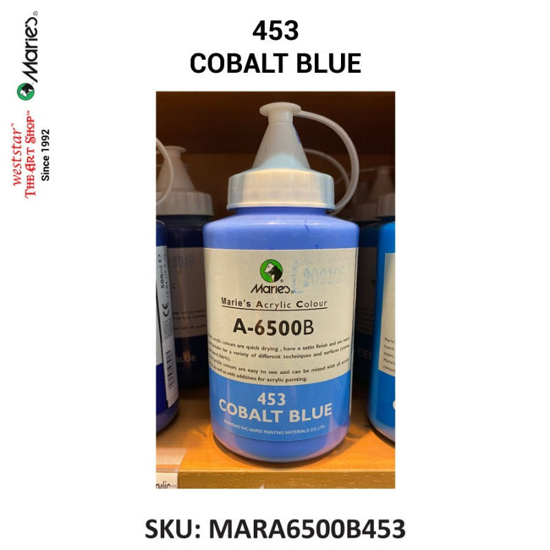 Marie's Acrylic Color (A-6500B) - 500ml | Soft squeeze bottle