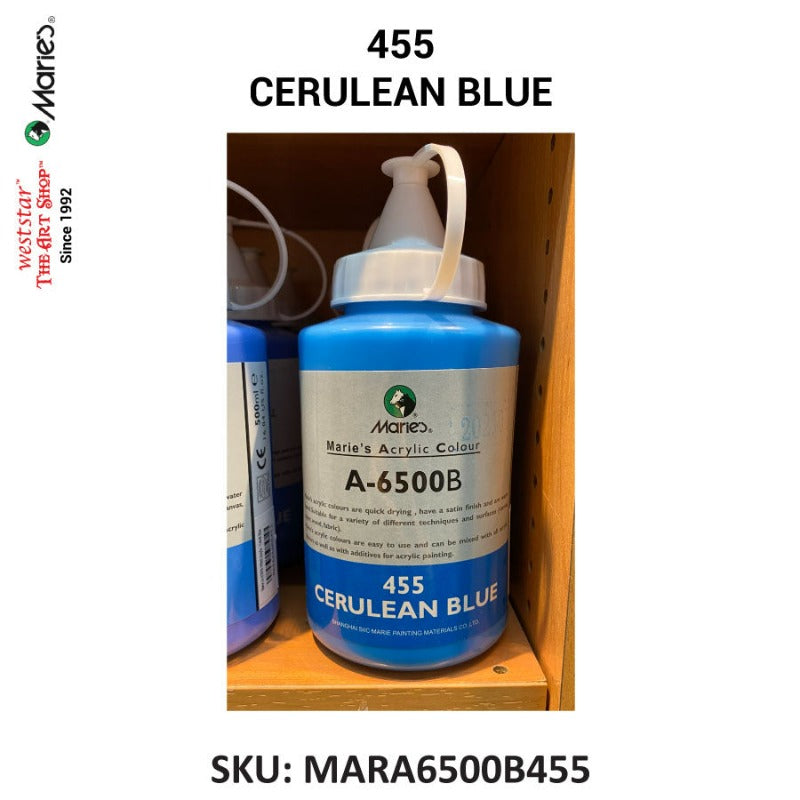 Marie's Acrylic Color (A-6500B) - 500ml | Soft squeeze bottle