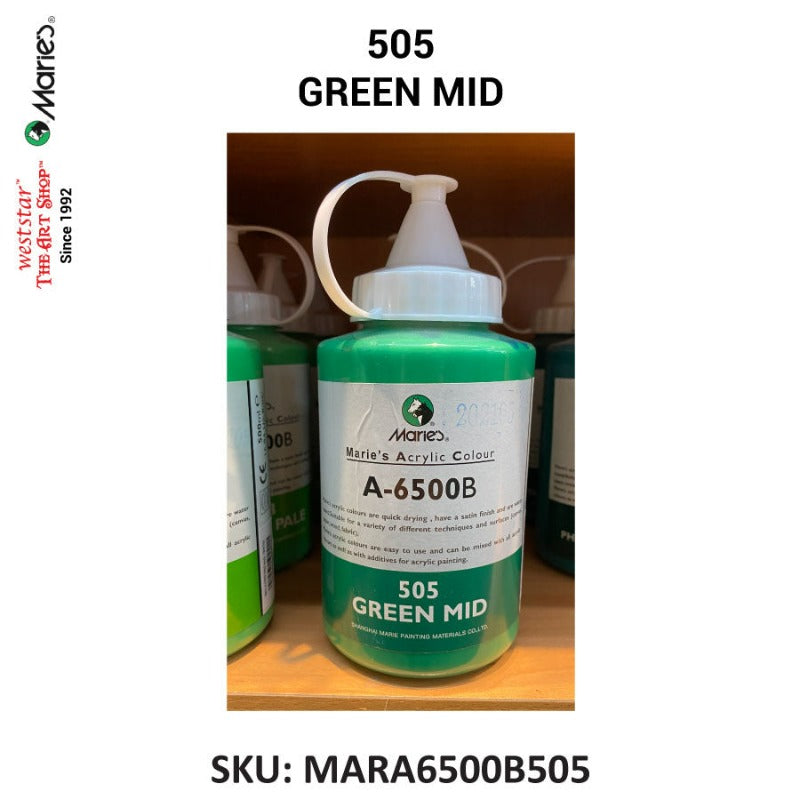 Marie's Acrylic Color (A-6500B) - 500ml | Soft squeeze bottle