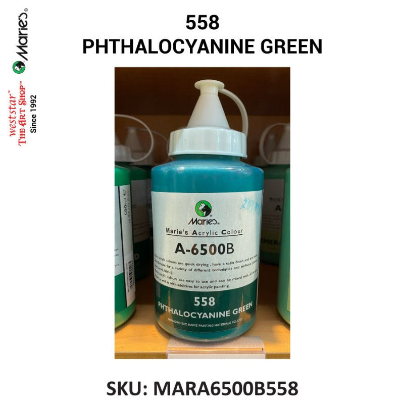 Marie's Acrylic Color (A-6500B) - 500ml | Soft squeeze bottle