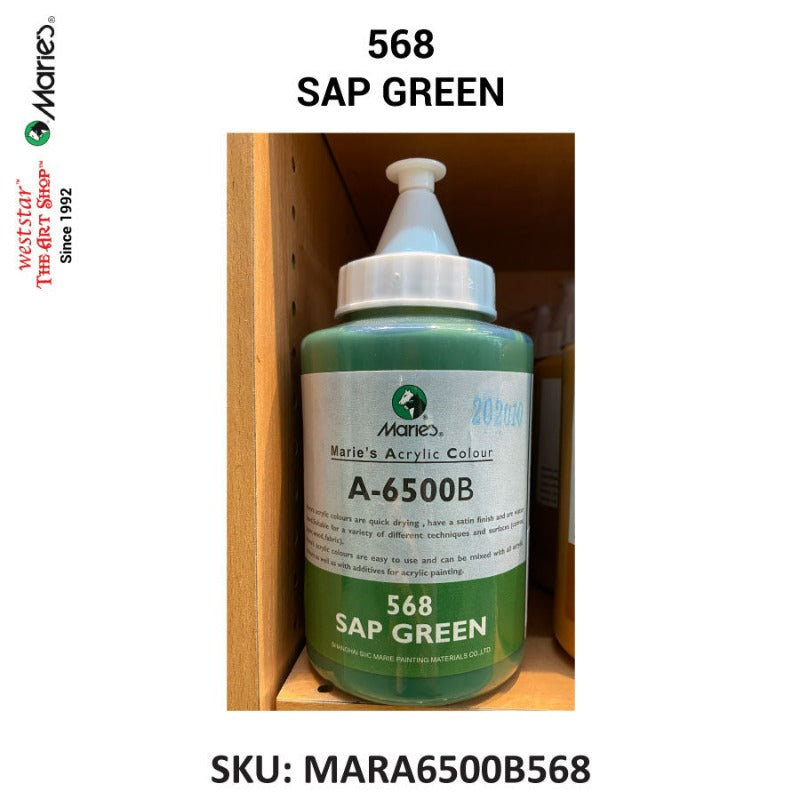 Marie's Acrylic Color (A-6500B) - 500ml | Soft squeeze bottle