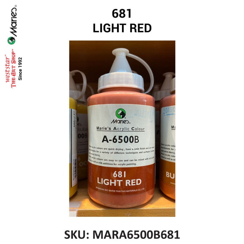 Marie's Acrylic Color (A-6500B) - 500ml | Soft squeeze bottle