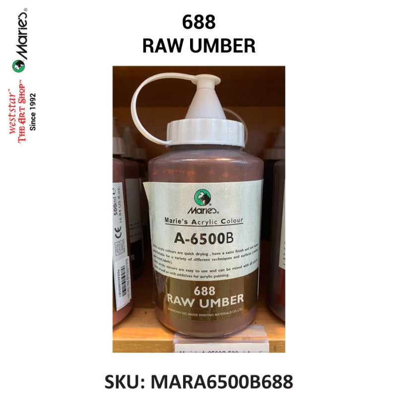 Marie's Acrylic Color (A-6500B) - 500ml | Soft squeeze bottle