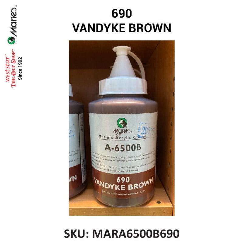 Marie's Acrylic Color (A-6500B) - 500ml | Soft squeeze bottle