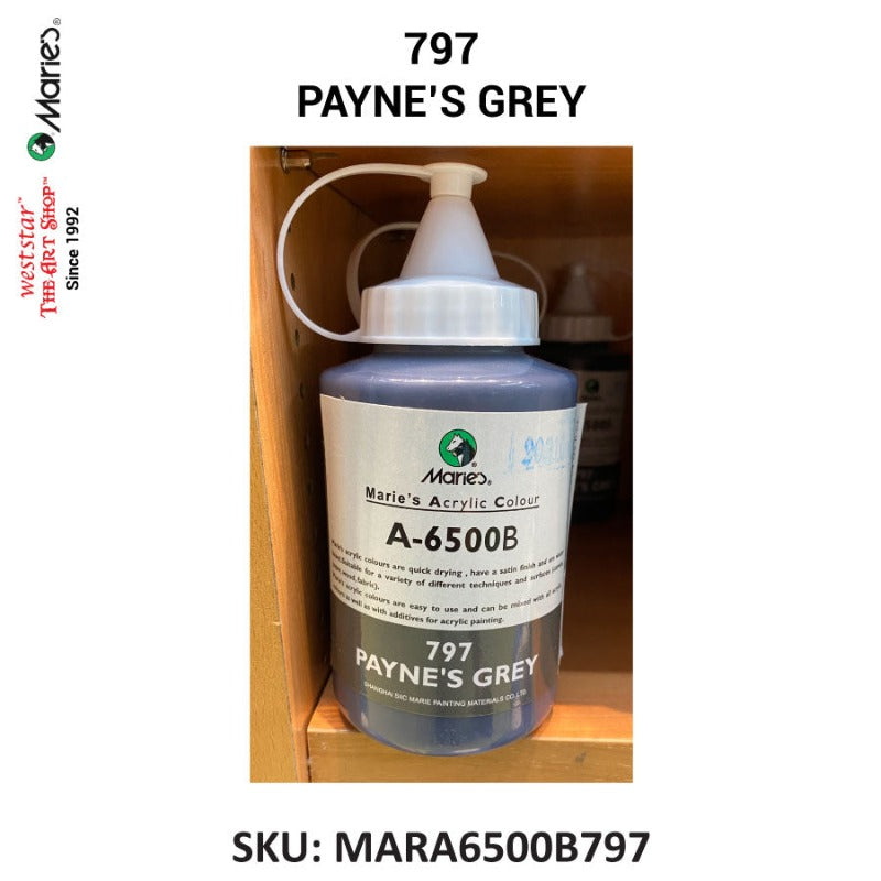 Marie's Acrylic Color (A-6500B) - 500ml | Soft squeeze bottle