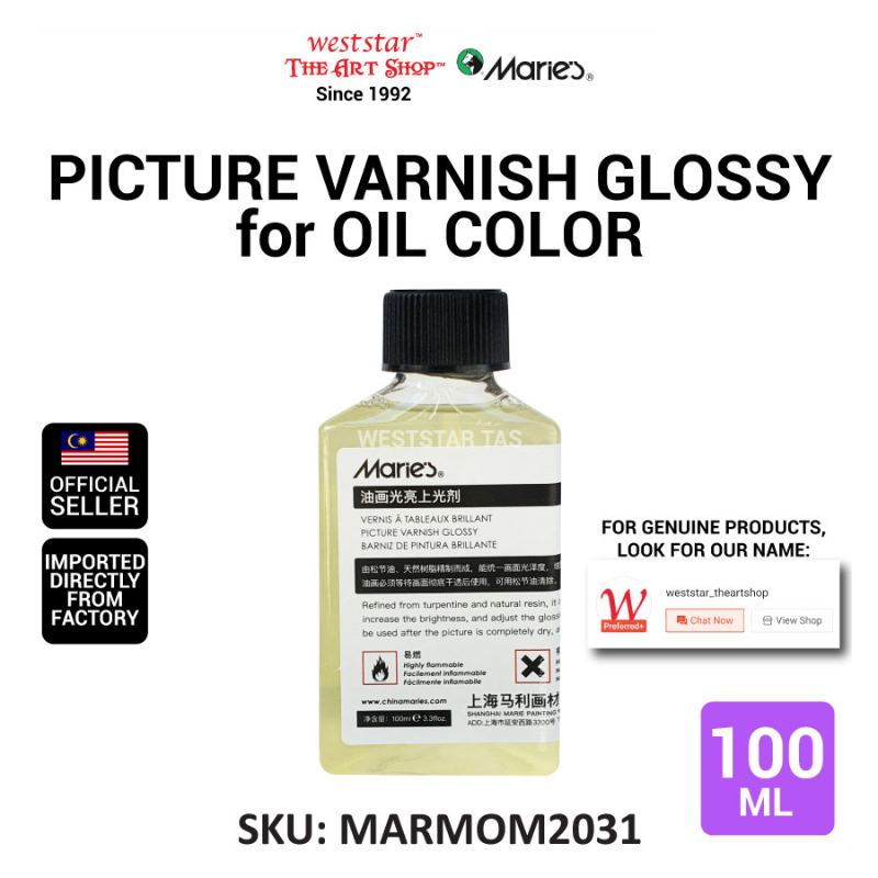 Marie's Museum Picture Varnish Gloss 100ml (Protect final painting)