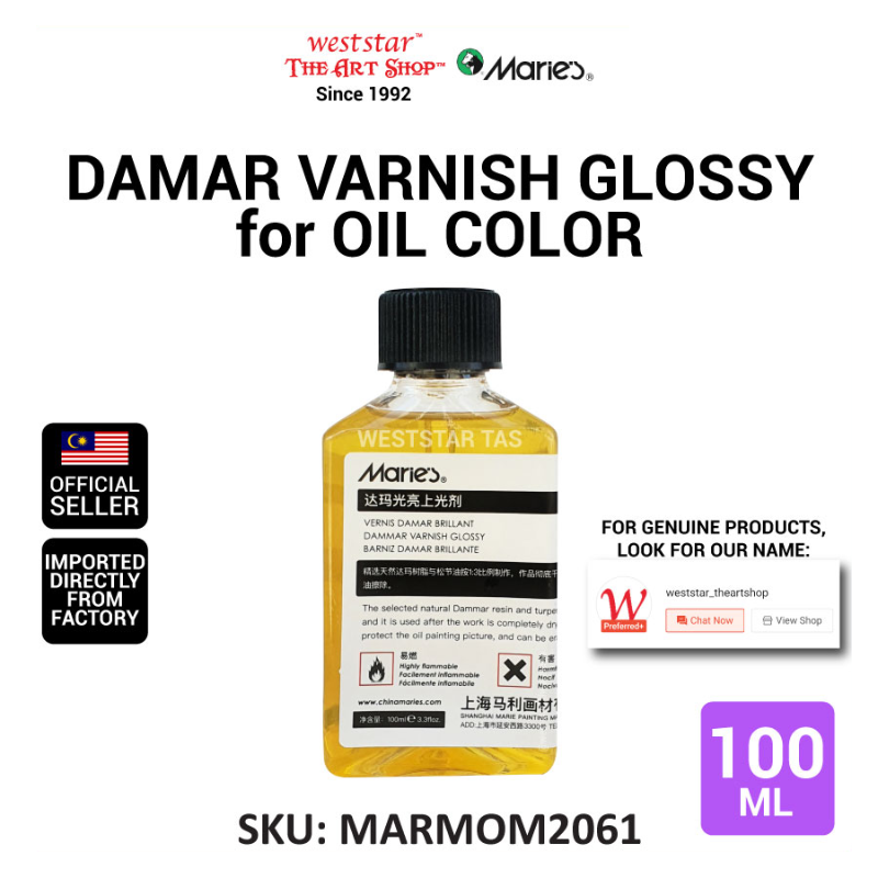 Marie's Museum Damar Varnish Glossy for oil color 100ml