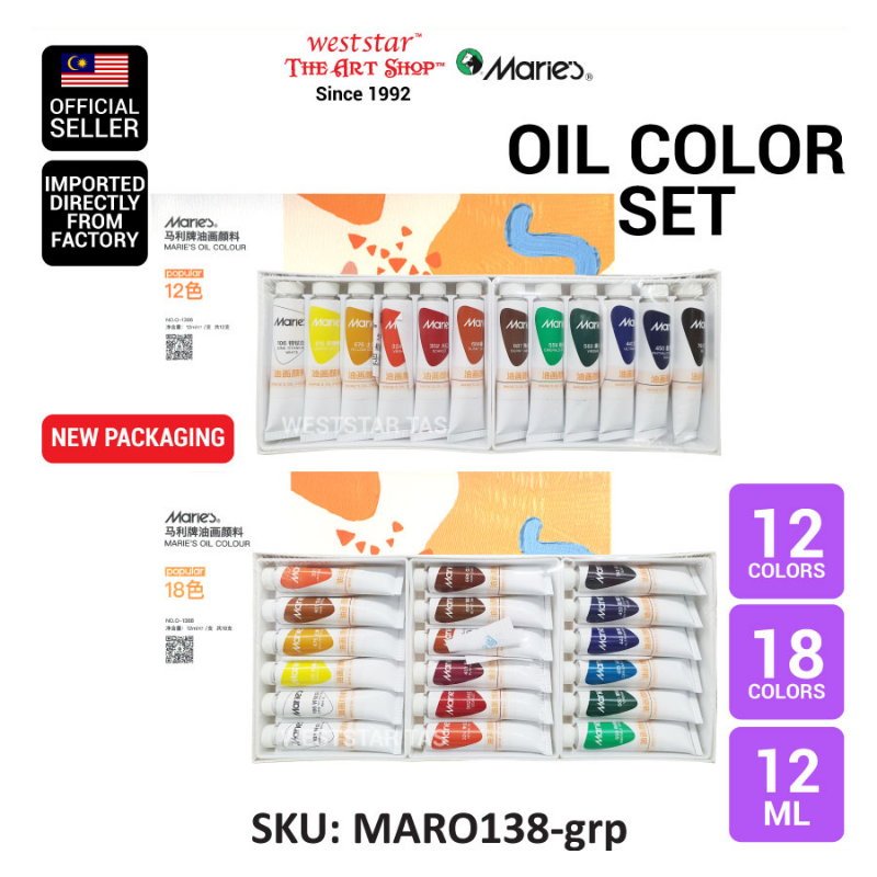 Weststar / The Art Shop | Buy Marie's Oil Color Set , Oil Paint Set ...