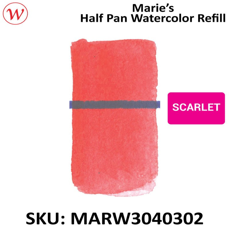 Marie's Watercolor Half Pan Refill
