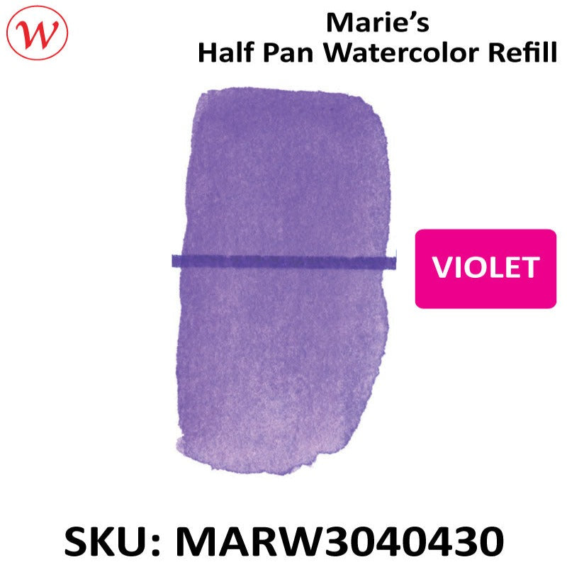 Marie's Watercolor Half Pan Refill