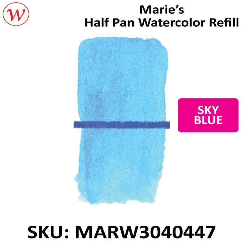Marie's Watercolor Half Pan Refill