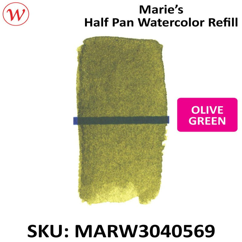 Marie's Watercolor Half Pan Refill