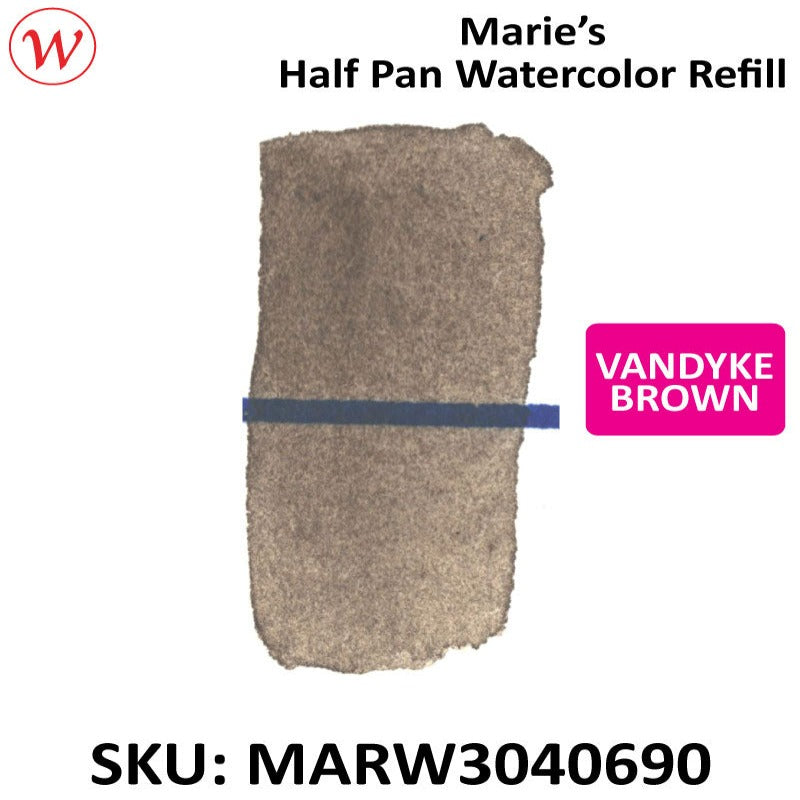 Marie's Watercolor Half Pan Refill