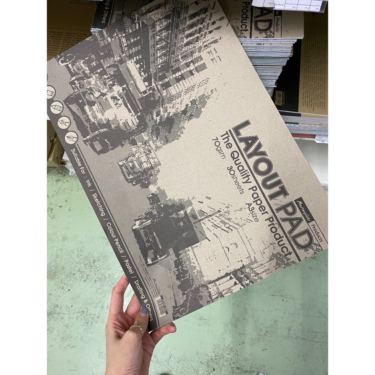 Weststar The Art Shop Buy A3 Masterprint Layout Pad 70gsm weststar-the-art-shop-buy-a3-masterprint-layout-pad-70gsm