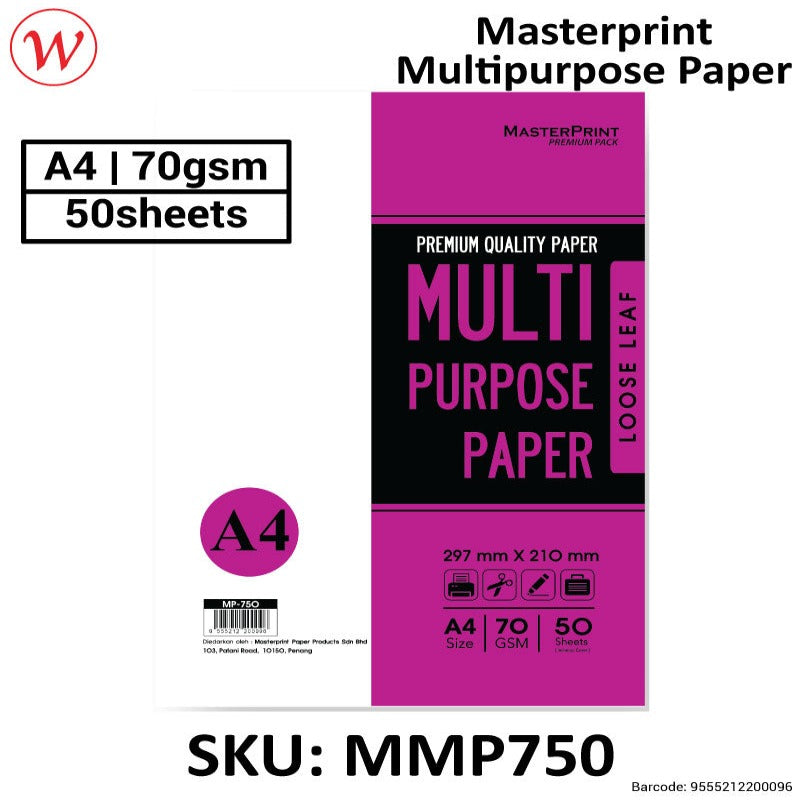 Masterprint Multi-Purpose Paper | A4 * 50sheets