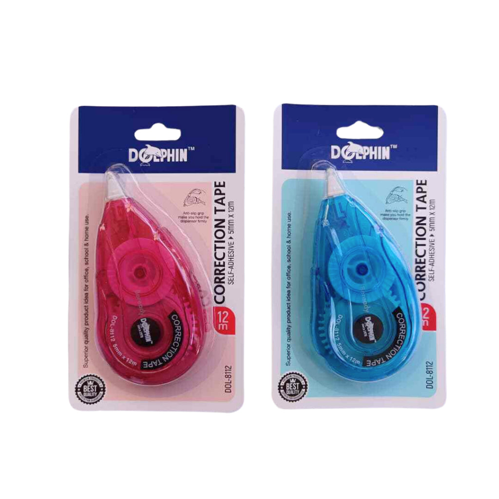 [WESTSTAR] Dolphin Correction Tape Office Stationery Writing Instrument Student Stationery 12m / 24m / 30m