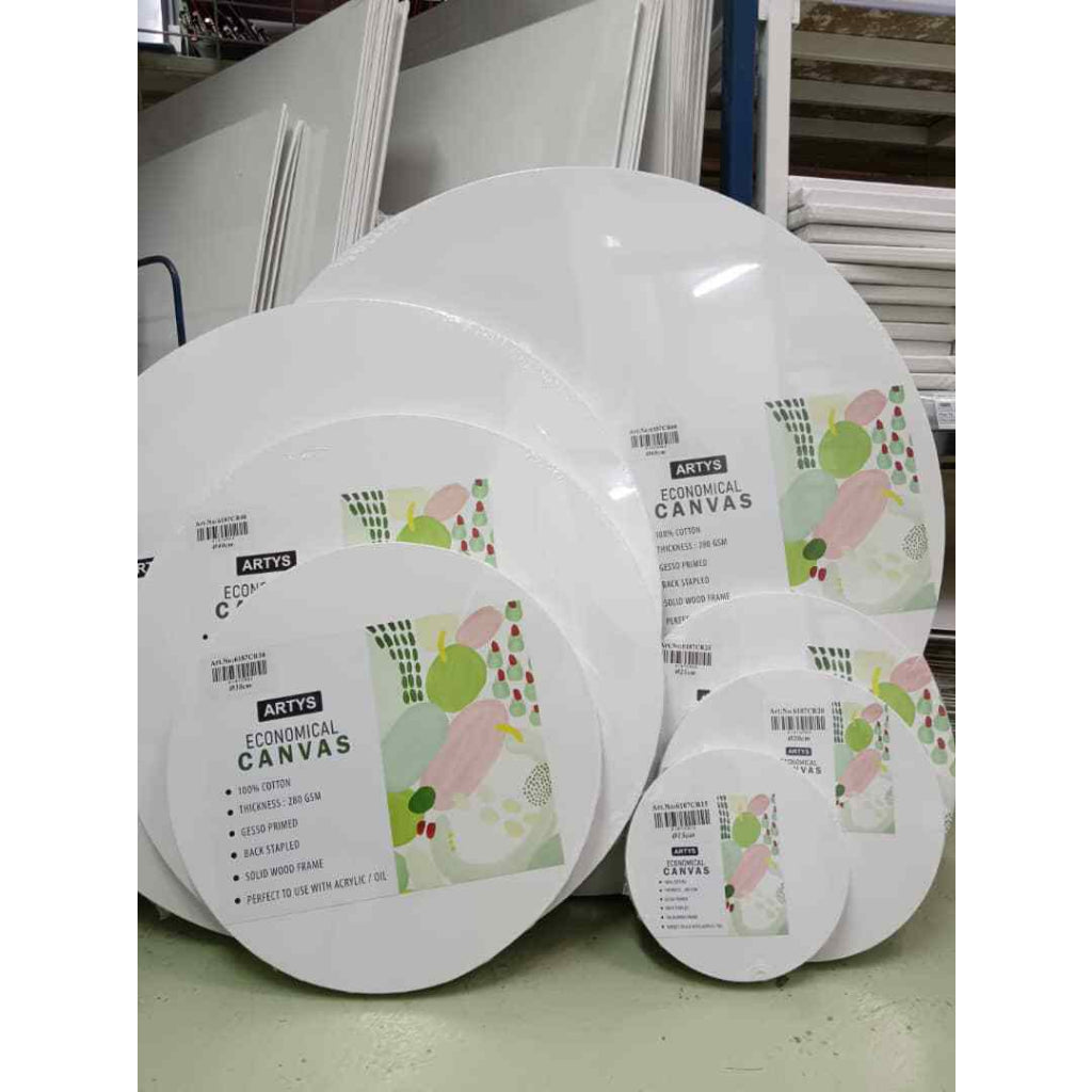 ARTYS ECO Round Canvas Stretched Canvas Panting Canvas (ROUND)