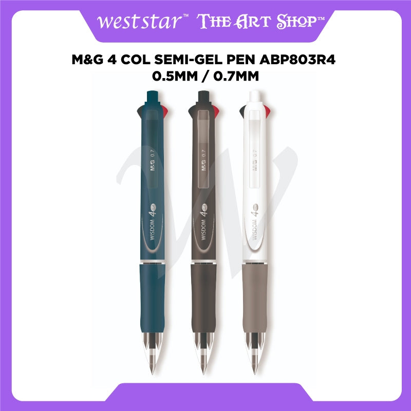 [Weststar] M&G 4 Col Semi-Gel Pen ABP803R4