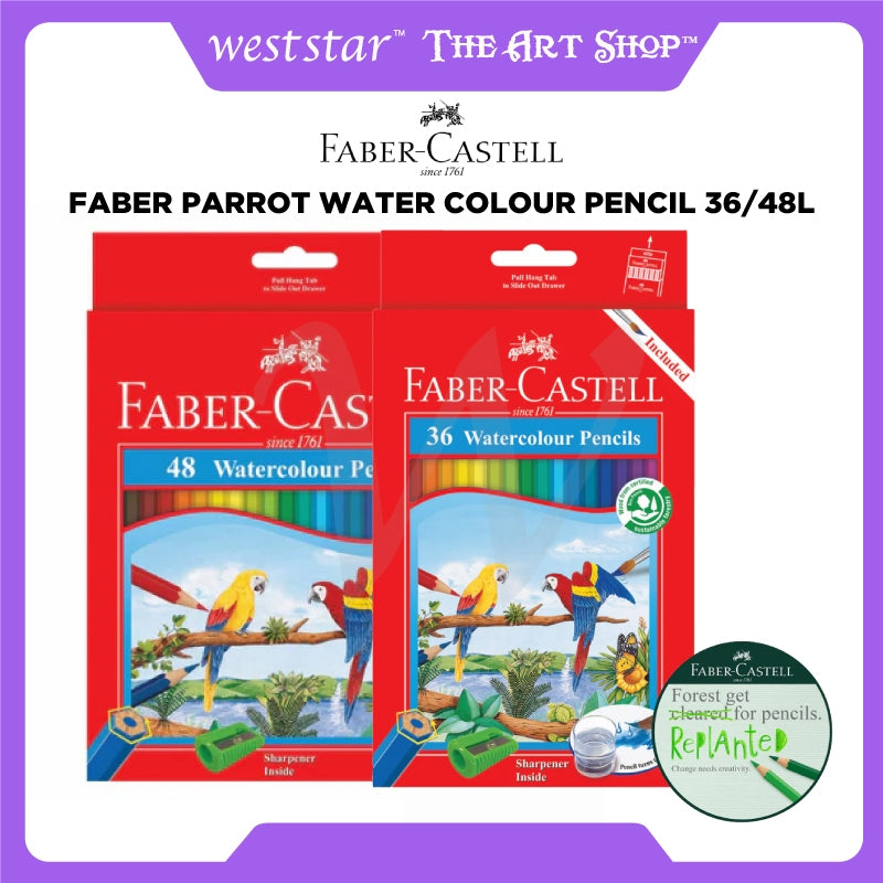 [Weststar TAS] Faber Parrot Water Colour Pencil 36/48L