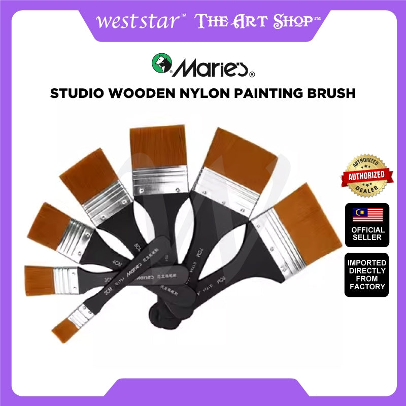 [Weststar] Studio Wooden Nylon Painting Brush