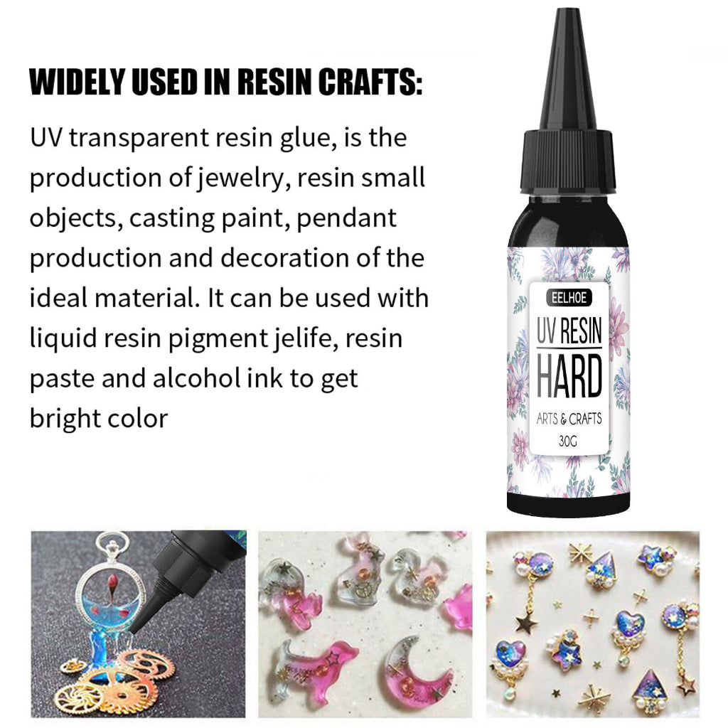 UV Resin Hard UV Curable Resin Solution 50g / 200g / 500g Art & Craft