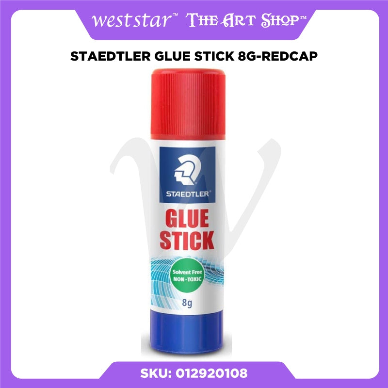WESTSTAR] STAEDTLER Non Toxic Glue Stick / Glue Sticks / Gam Sekolah (8g) - Red Cap