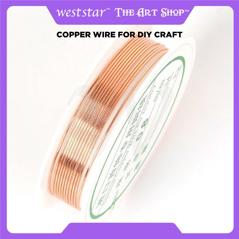 [Weststar] Copper Wire for DIY Craft - Rose Gold