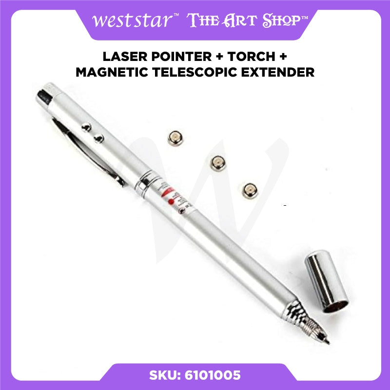 [Weststar] Laser Pointer + Torch + Magnetic Telescopic Extender