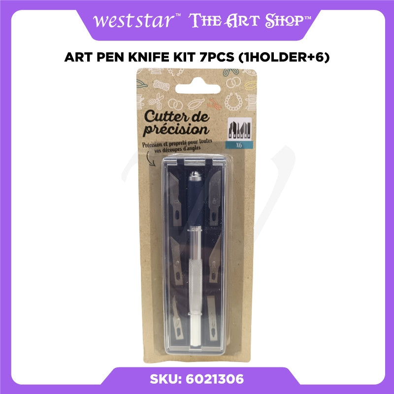 [Weststar] Art Pen Knife Kit 7pcs (1Holder+6)