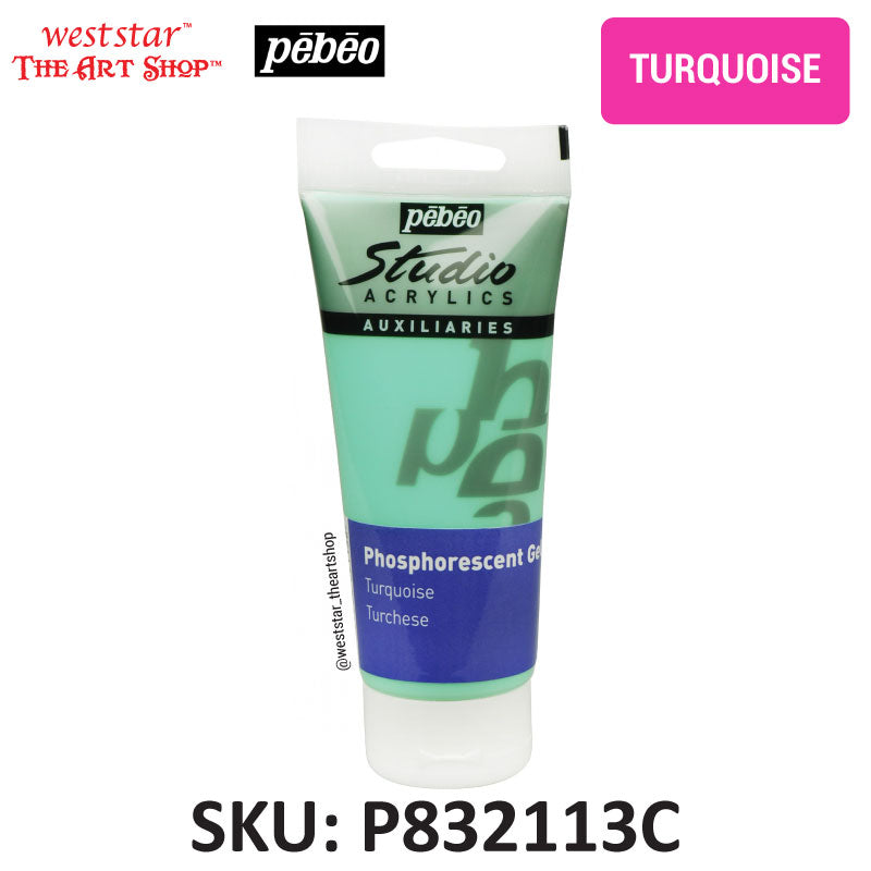 Pebeo Phosphorescent Gel , Glow in the dark paint | 100ml