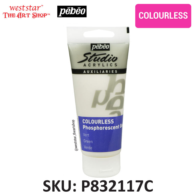 Pebeo Phosphorescent Gel , Glow in the dark paint | 100ml
