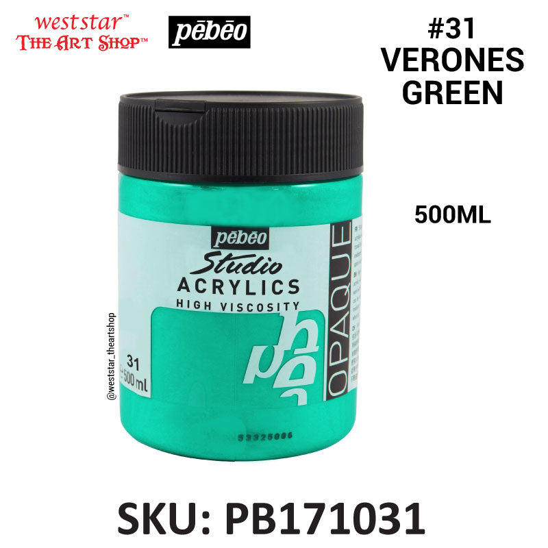 Pebeo High Viscosity Studio Acrylic Paint | 500ml