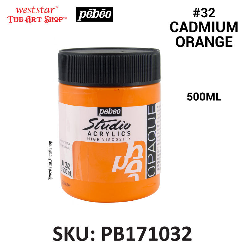 Pebeo High Viscosity Studio Acrylic Paint | 500ml