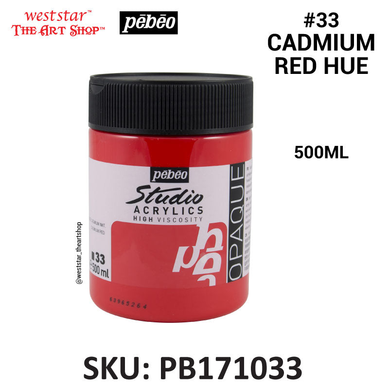 Pebeo High Viscosity Studio Acrylic Paint | 500ml