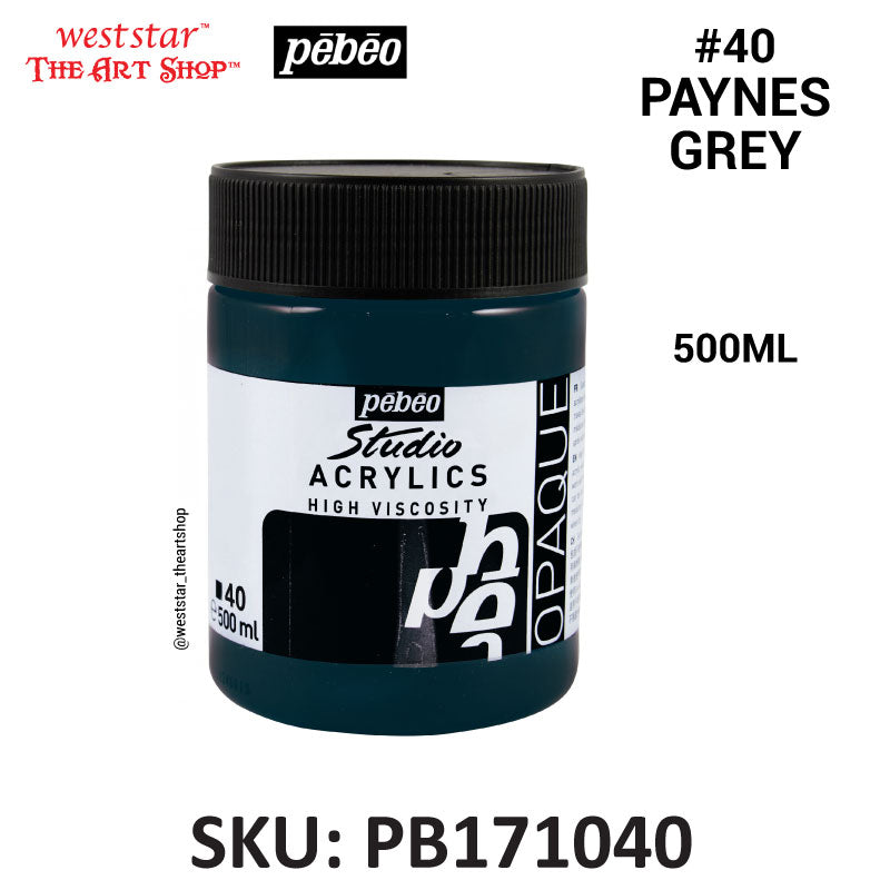 Pebeo High Viscosity Studio Acrylic Paint | 500ml