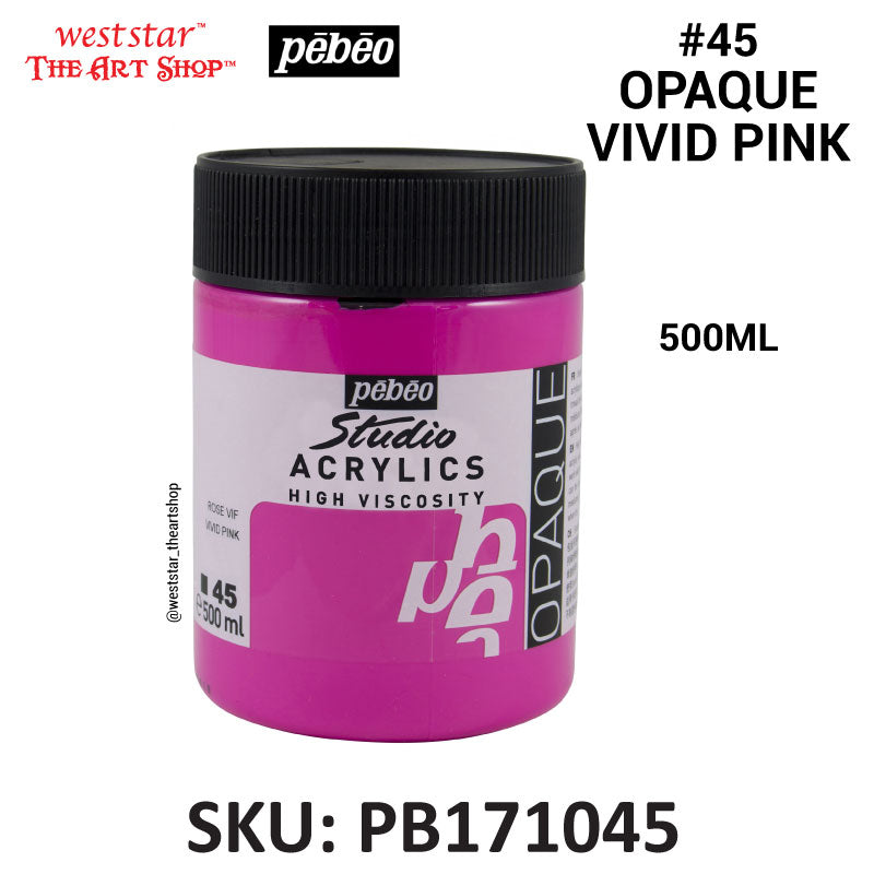 Pebeo High Viscosity Studio Acrylic Paint | 500ml