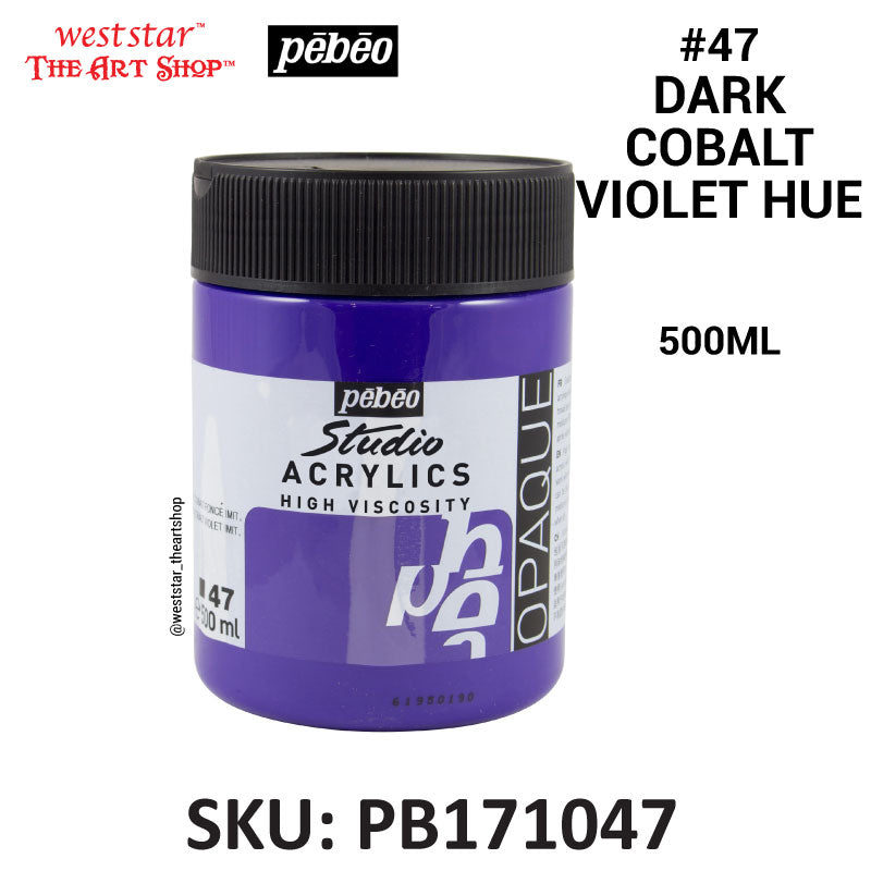 Pebeo High Viscosity Studio Acrylic Paint | 500ml