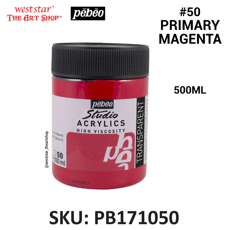 Pebeo High Viscosity Studio Acrylic Paint | 500ml