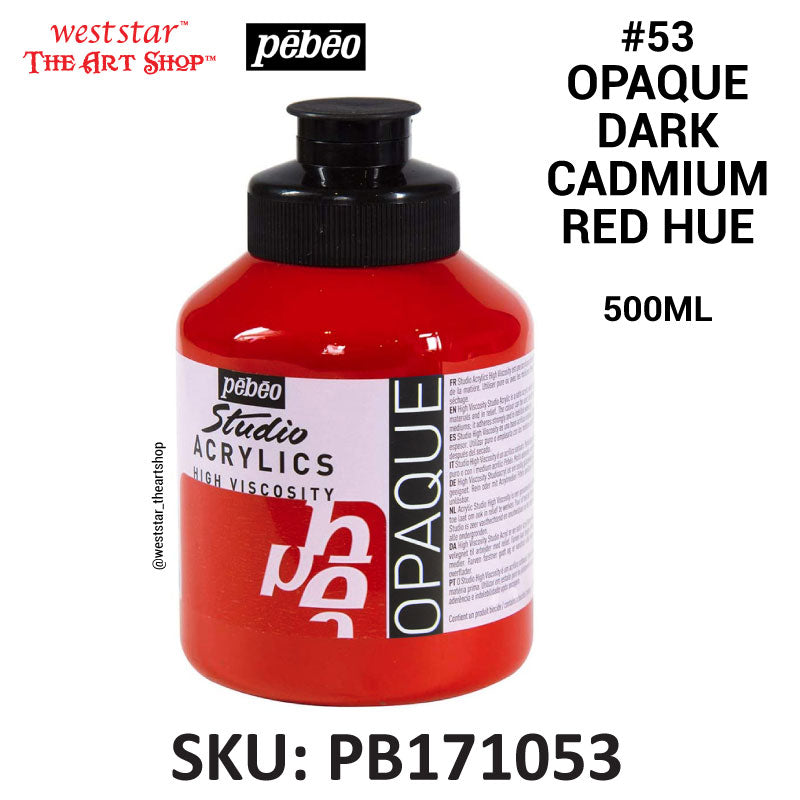 Pebeo High Viscosity Studio Acrylic Paint | 500ml