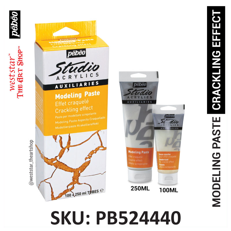 Pebeo Crackling Effect Modeling Paste Set